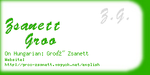 zsanett groo business card